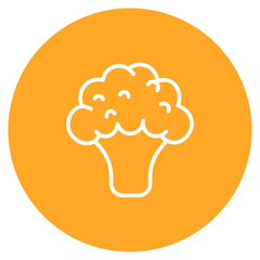 Broccoli icon vector image. Can be used for Fruits and Vegetables.