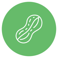 Peanut icon vector image. Can be used for Fruits and Vegetables.