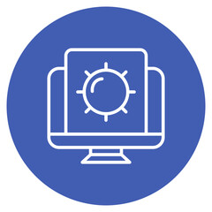 Code Settings icon vector image. Can be used for Web Hosting.