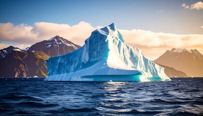 Majestic iceberg in arctic waters