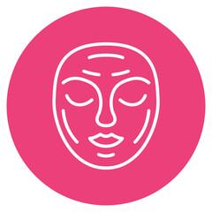 Facial Mask icon vector image. Can be used for Spa.