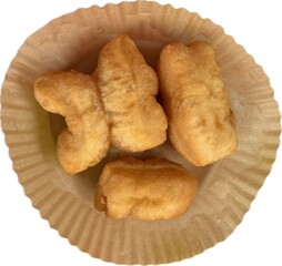 Isolated Youtiao on Air Fryer Paper – Transparent Background