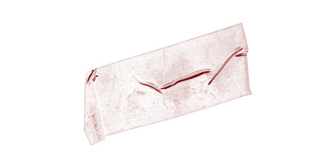 ripped design layer, minimal torn plastic sheet with subtle color tones and refined creases used in...