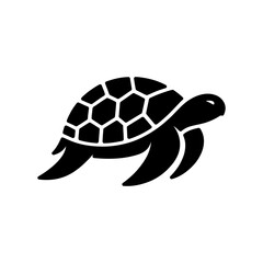 Professional Turtle Logo in White
