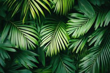 Lush tropical palm leaves (1)