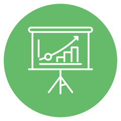 Presentation icon vector image. Can be used for Project Management.