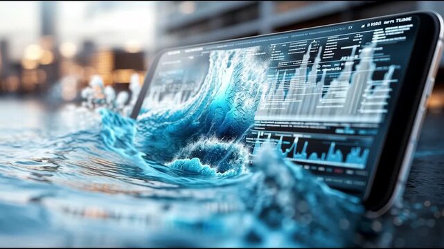 Tsunami warning system via mobile phone with high-speed internet.