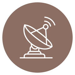 Satellite Dish icon vector image. Can be used for Science Fiction.