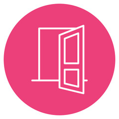 Space Door icon vector image. Can be used for Science Fiction.