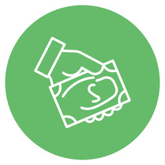 Bribery icon vector image. Can be used for Prison.