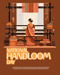 "Traditional Indian Handloom and Weaving Illustrations"