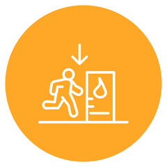 Evacuation icon vector image. Can be used for Natural Disaster.