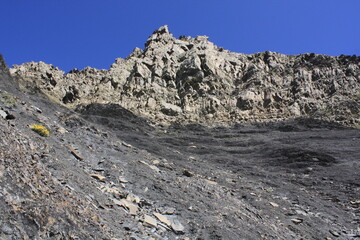 mountain landscape with snow