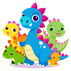 Obraz premium set of funny monsters