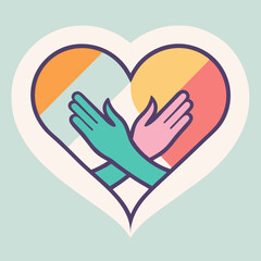 Obraz premium hands holding heart