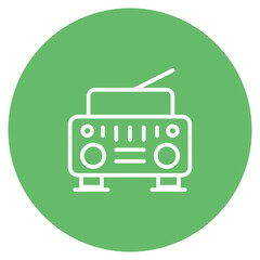 Radio icon vector image. Can be used for Electric Circuits.