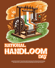 "Traditional Indian Handloom and Weaving Illustrations"