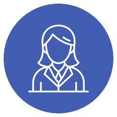 Receptionist icon vector image. Can be used for Women.