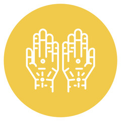 Carpals icon vector image. Can be used for Human Anatomy.