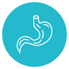 Naklejka premium Esophagus icon vector image. Can be used for Human Anatomy.