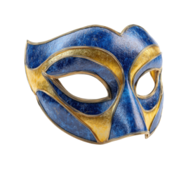 Masquerade event mystique venice decorative mask artistry fantasy isolated on transparent background, png