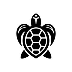 Obraz premium Black Turtle Logo for Companies