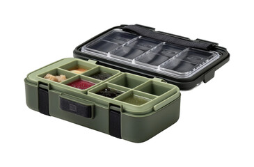 Food storage solutions stylish bento box for meal prep kitchen product showcase modern design isolated on transparent background, png