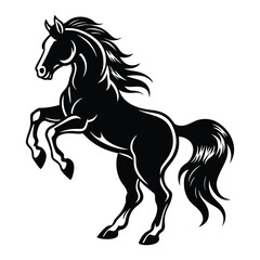 Obraz premium horse silhouette vector