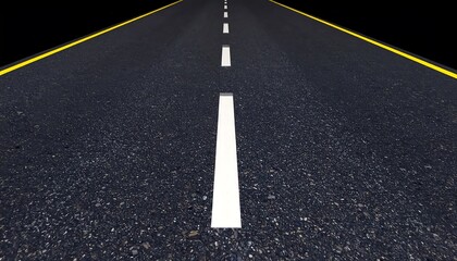 Empty asphalt road perspective