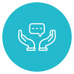 Feedback icon vector image. Can be used for Contact Us.