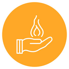 Safety Measures icon vector image. Can be used for Risk Management.