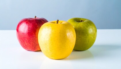 red and green apples