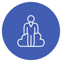 Business Continuity icon vector image. Can be used for Risk Management.