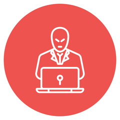 Security Breach icon vector image. Can be used for Risk Management.