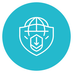 Risk Response icon vector image. Can be used for Risk Management.