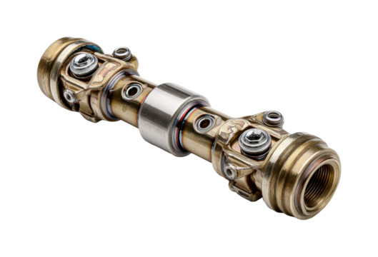 Industrial action precision engineering component workshop product isolated on transparent background, png