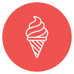 Gelato icon vector image. Can be used for Italy.