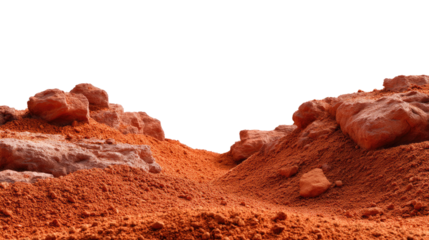 Mars Landscape: Capturing the essence of the red planet, this landscape features a realistic terrain of rust-colored rocks and soil. The scene, with its rugged texture and earthy tones.