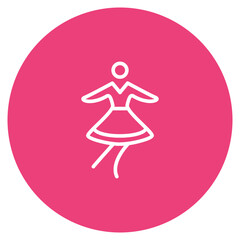 Obraz premium Quadrilha Dance icon vector image. Can be used for Festa Junina.