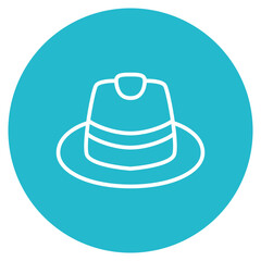 Carioca Hat icon vector image. Can be used for Festa Junina.