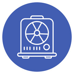 Radiation Machine icon vector image. Can be used for Chemotherapy.