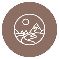 Hopeful Journey icon vector image. Can be used for Chemotherapy.