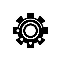 Obraz premium Modern gear icon for engineering or automation
