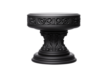 Elegant ornate pedestal for displaying art or artifacts in sophisticated settings
