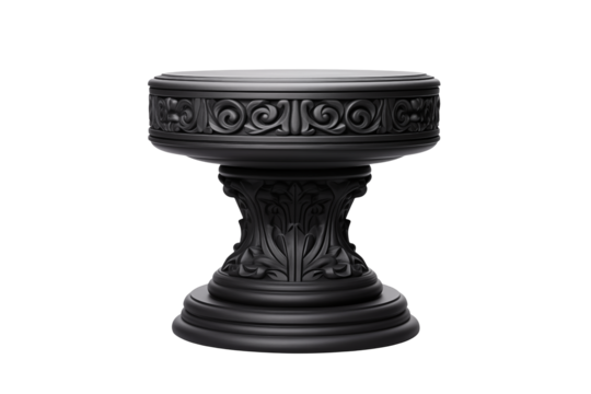 Elegant ornate pedestal for displaying art or artifacts in sophisticated settings