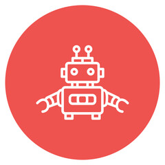 Industrial Robot icon vector image. Can be used for Manufacturing.