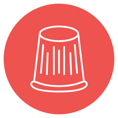 Thimble icon vector image. Can be used for Art and Craft Supplies.