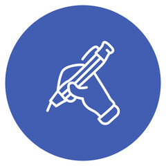 Writing icon vector image. Can be used for Art and Craft Supplies.