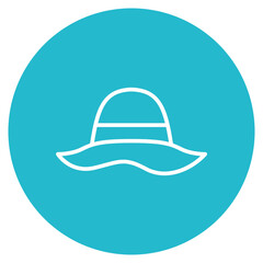 Women Hat icon vector image. Can be used for Oktoberfest.