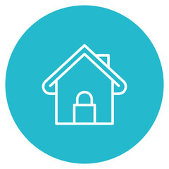Biometric Home icon vector image. Can be used for Biometrics.